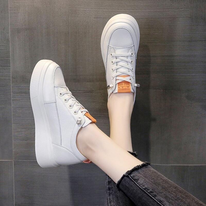 

Hidden Heeled Sneakers, White