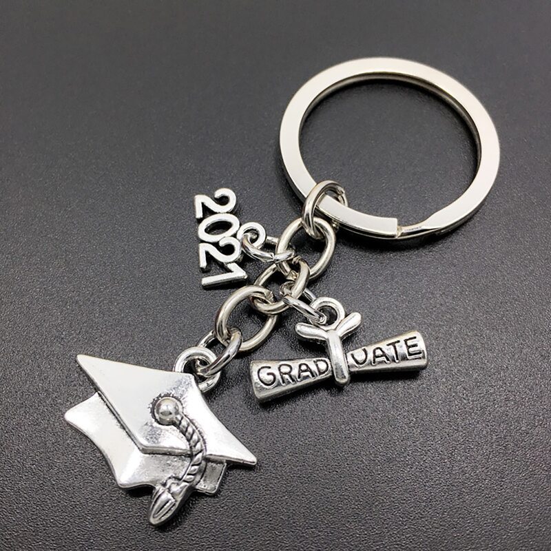 

1pc Graduation Keychain, Silver