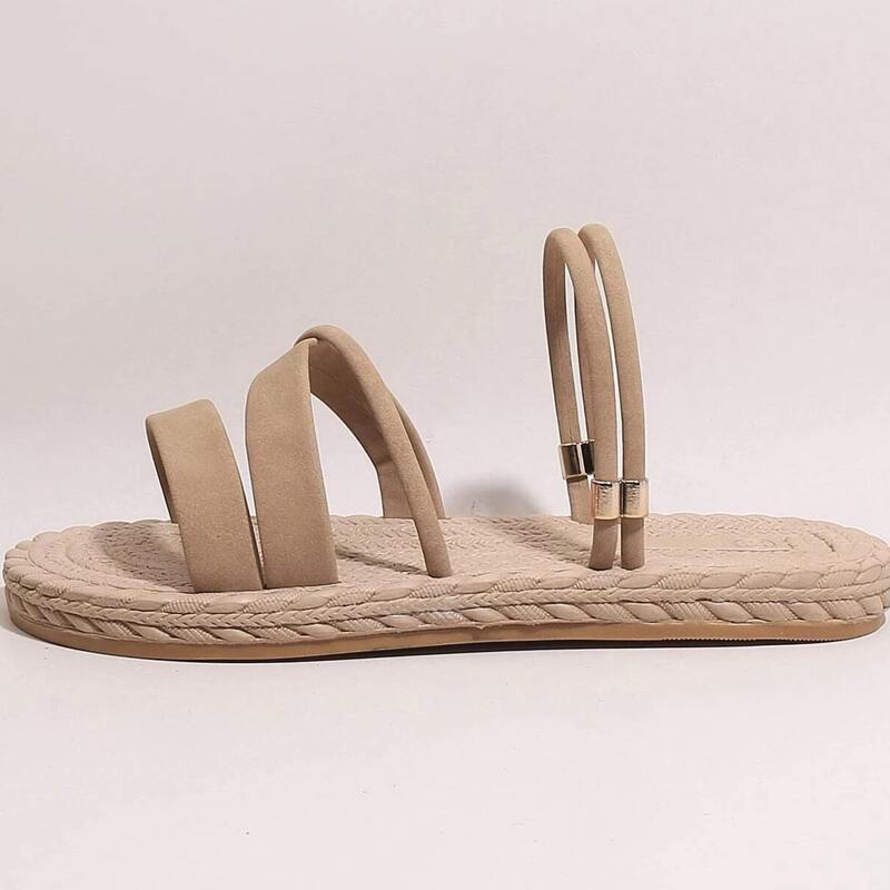 

Suede Slingback Sandals, Khaki