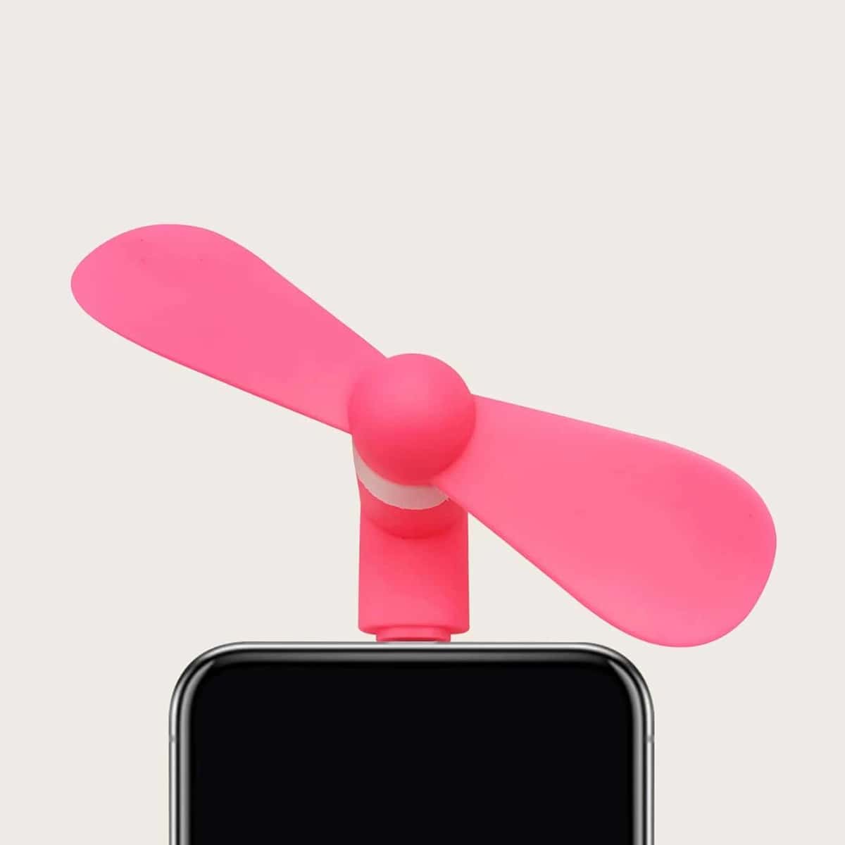 

1pc Phone Solid USB Fan, Hot pink