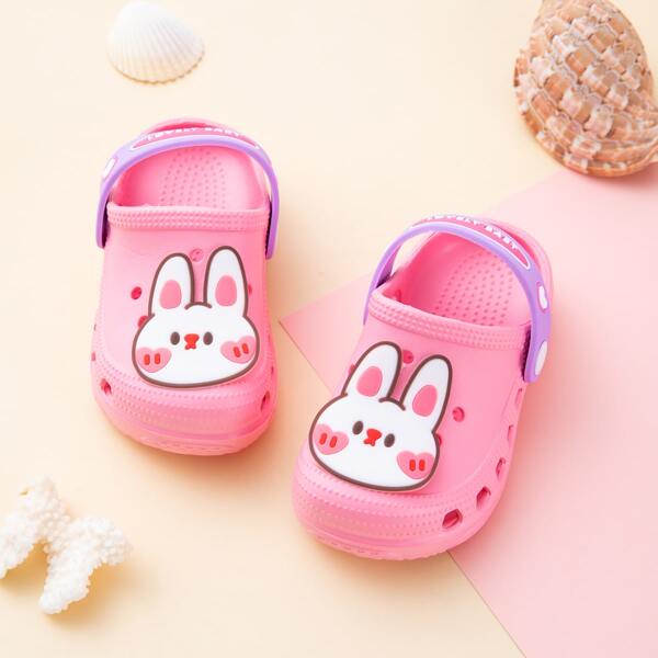 

Toddler Boys Rabbit Graphic Vented Clogs, Pink