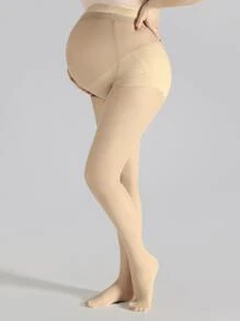 Quần tất trơn 60D dành cho sản phụ - Màu be - Xem 6