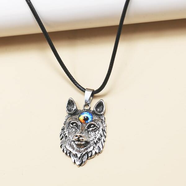 

Men Animal Charm Necklace, Silver