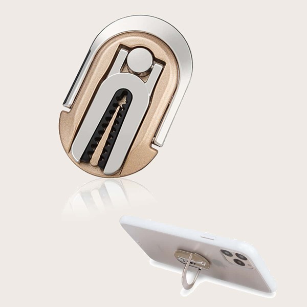 

Multifunctional Phone Ring Holder, Gold