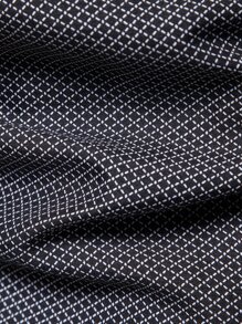 Manfinity Mode Camisa con estampado de cuadros con botón delantero - Negro - Ver 5