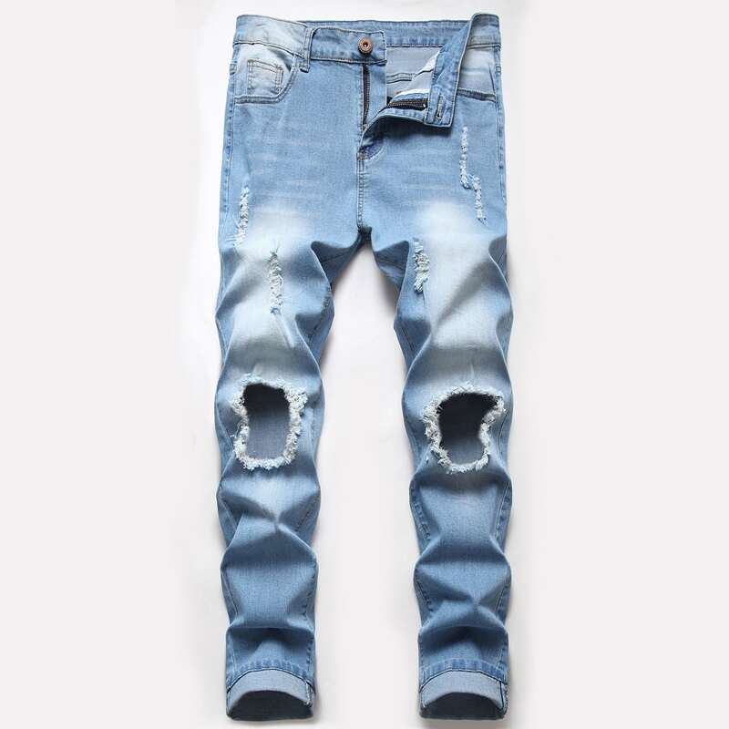 

Guys Ripped Jeans, Light wash