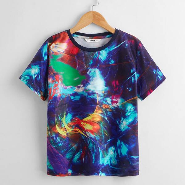 

Boys Graphic Print Tee, Multicolor