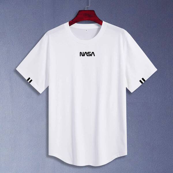 

Men Letter Graphic Tee, White