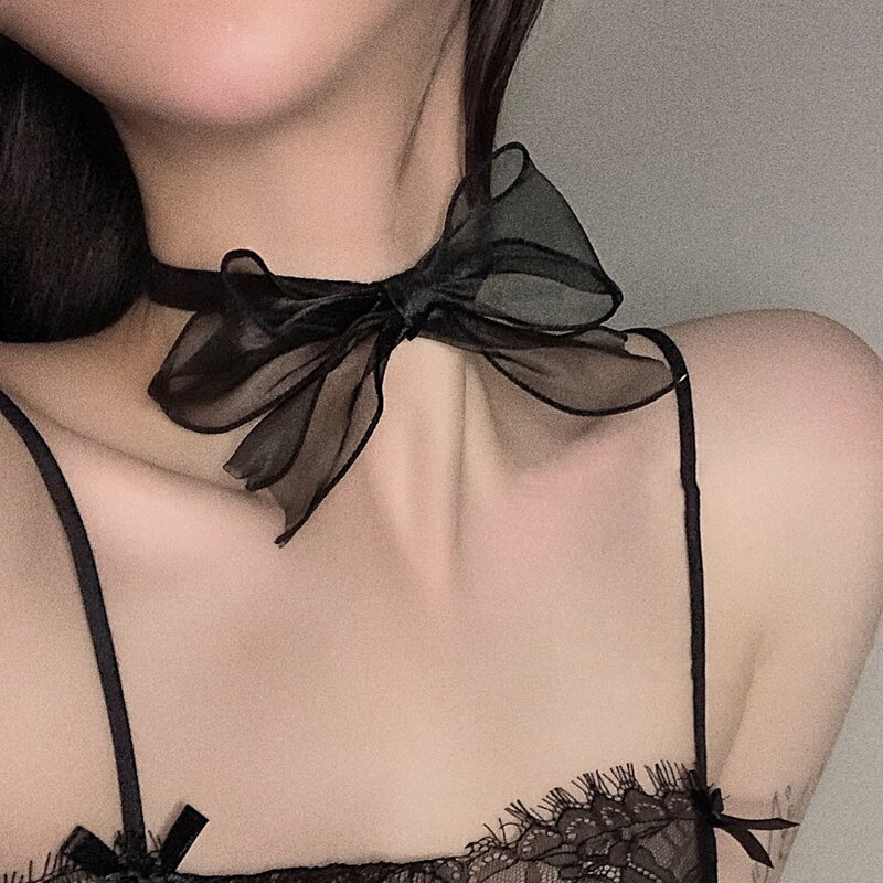 

Bow Lace Choker, Black