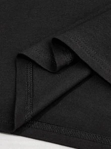 Camiseta con estampado de corazón - Negro - Ver 4