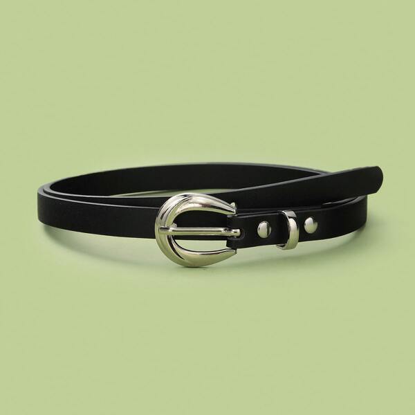 

Simple Skinny Belt, Black
