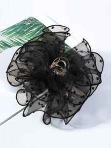 Mesh Hair Claw Elegant - Black - View 1