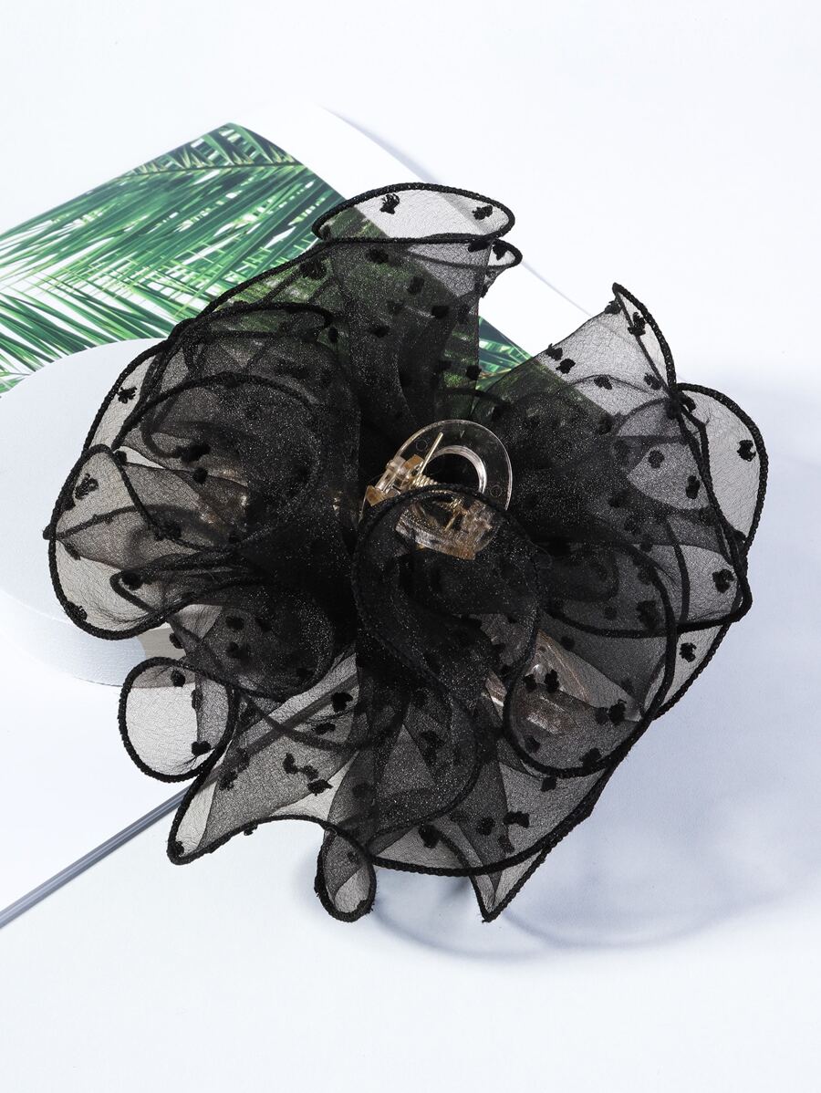 Mesh Hair Claw Elegant - Black - View 1