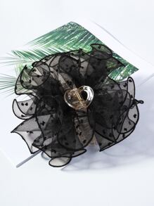 Mesh Hair Claw Elegant - Black - View 3