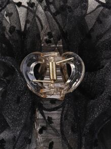 Mesh Hair Claw Elegant - Black - View 4