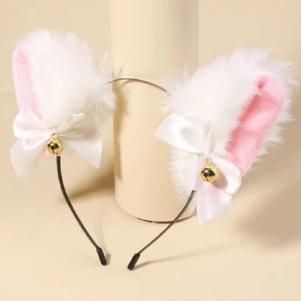 

Ears Bow Headband, White
