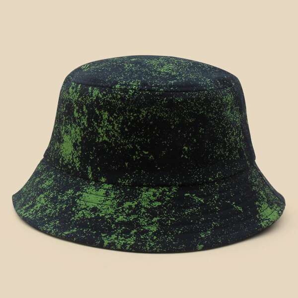 

Ink Print Bucket Hat, Green