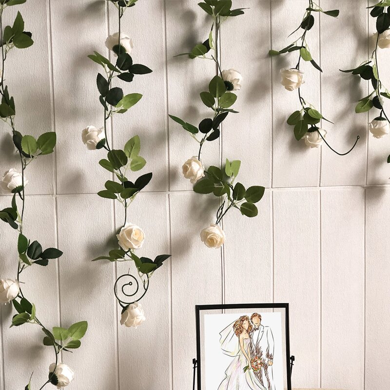 

1pc Artificial Flower Vine, Multicolor