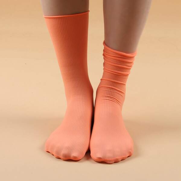 

Minimalist Crew Socks, Orange