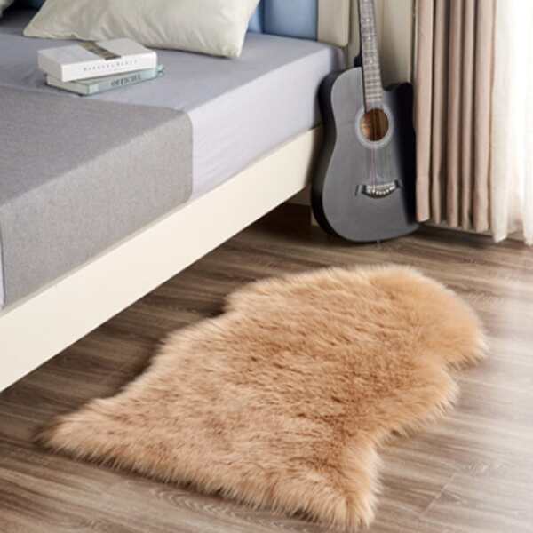 

Solid Color Plush Carpet, Khaki