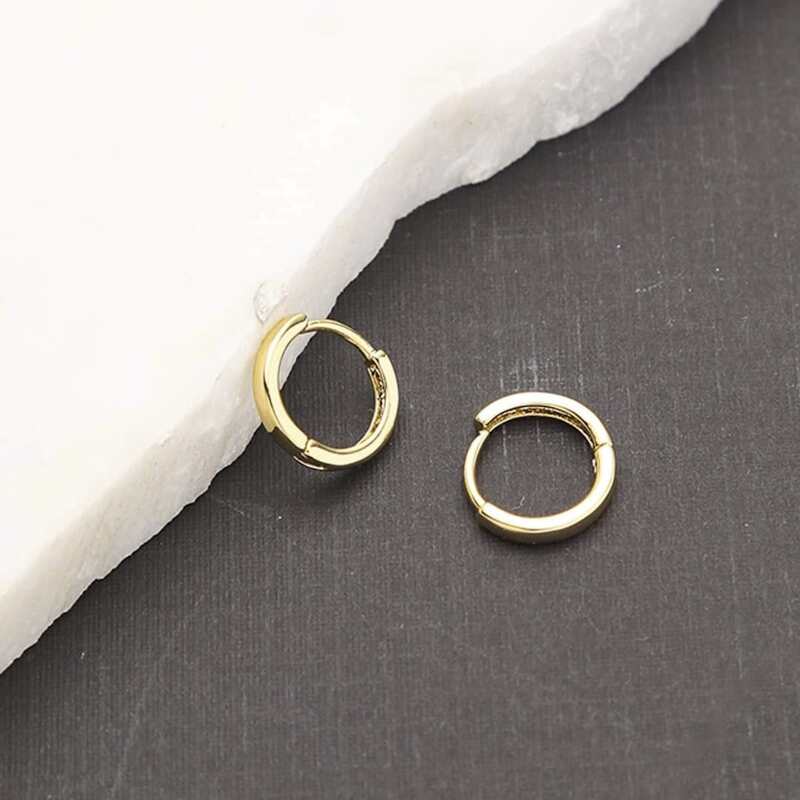 

1pair Simple Hoop Earrings, Gold