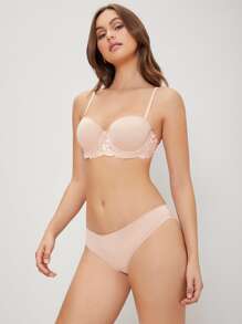 Bragas con encaje floral - Albaricoque - Ver 3