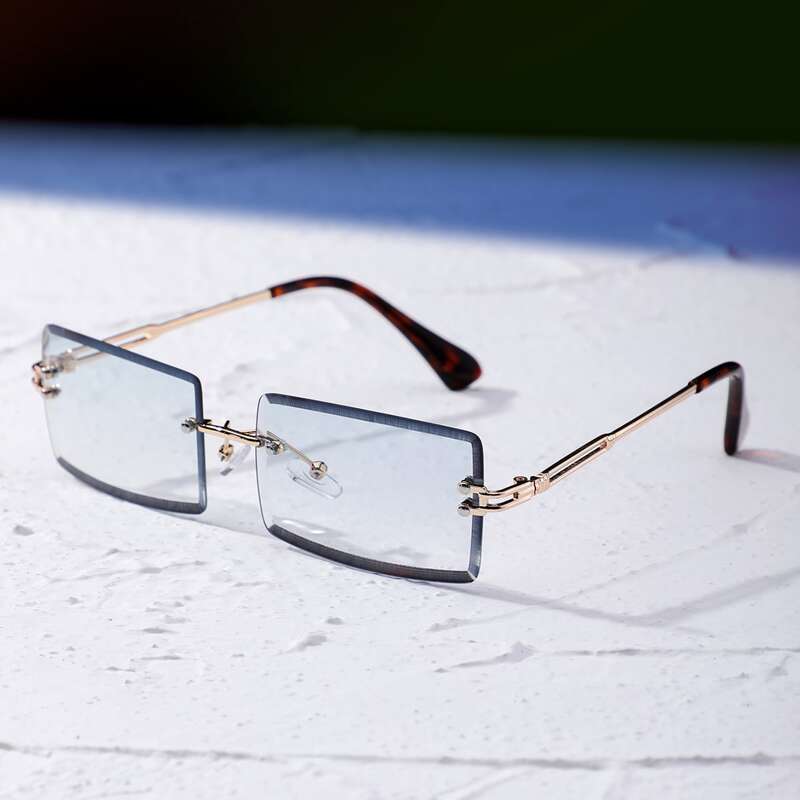 

Tinted Lens Rimless Sunglasses