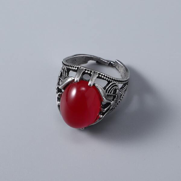 

Men Vintage Ring, Red