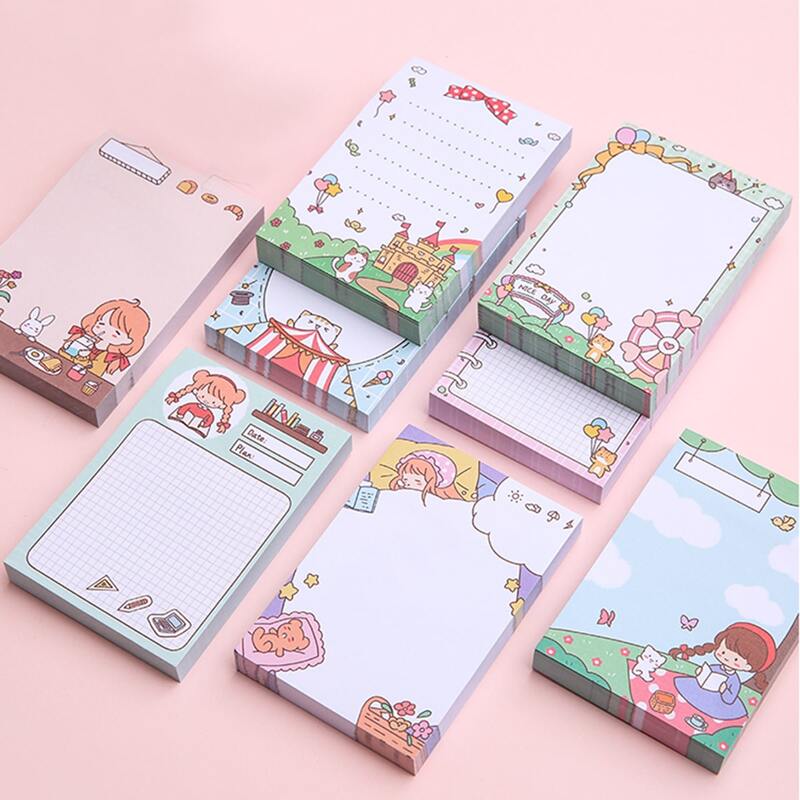

1pc Cartoon Graphic Random Sticky Note, Multicolor