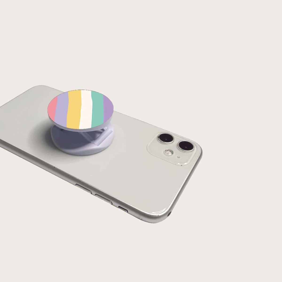 

Colorful Striped Stand-Out Phone Grip, Multicolor