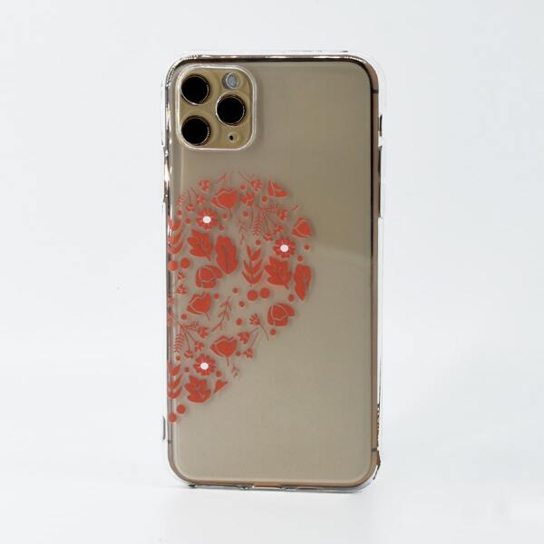 

Flower Print Phone Case, Clear