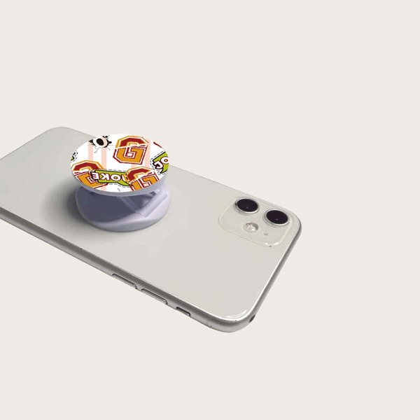 

Letter Graphic Stand-Out Phone Grip, Multicolor