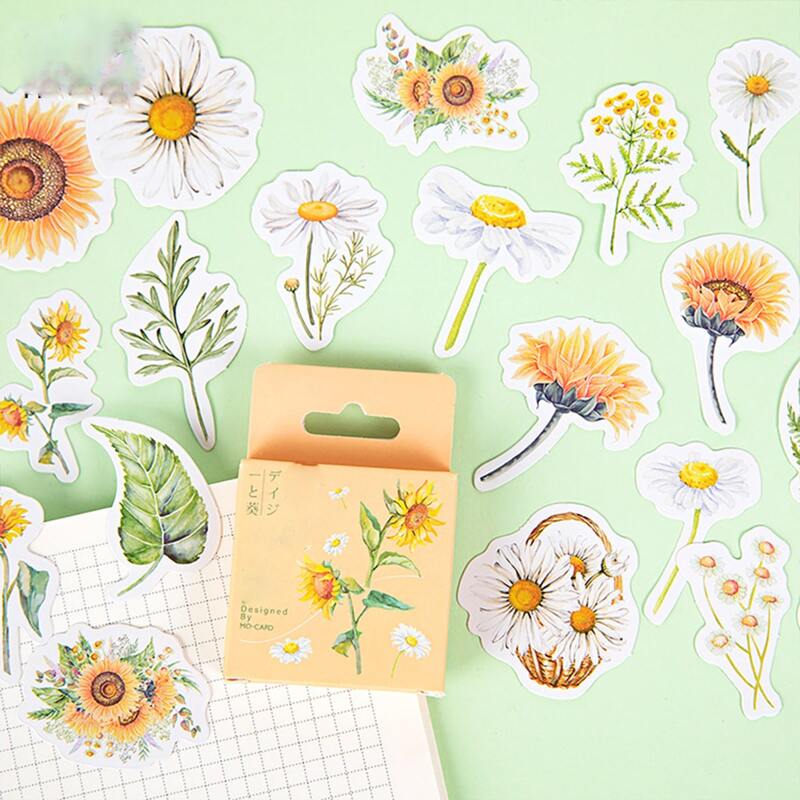 

46pcs Floral Pattern Sticker, Multicolor