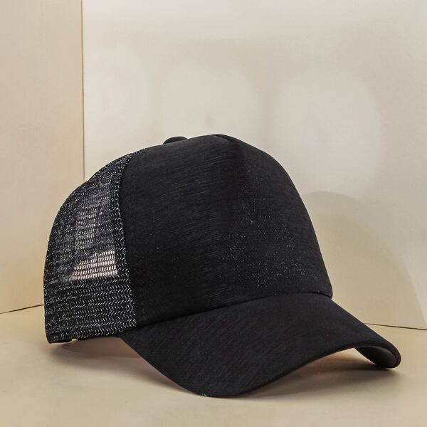 

Toddler Kids Solid Baseball Cap, Black
