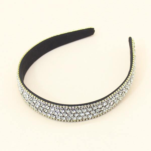 

Toddler Girls Rhinestone Decor Hair Hoop, Silver
