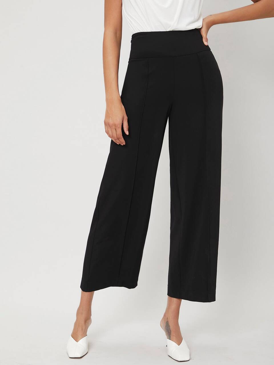 VISCOSE WIDE LEG PANTS