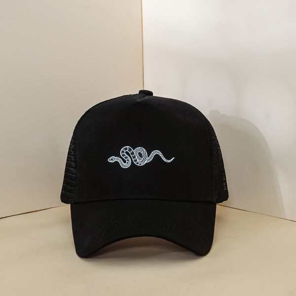 

Contrast Mesh Baseball Cap, Black