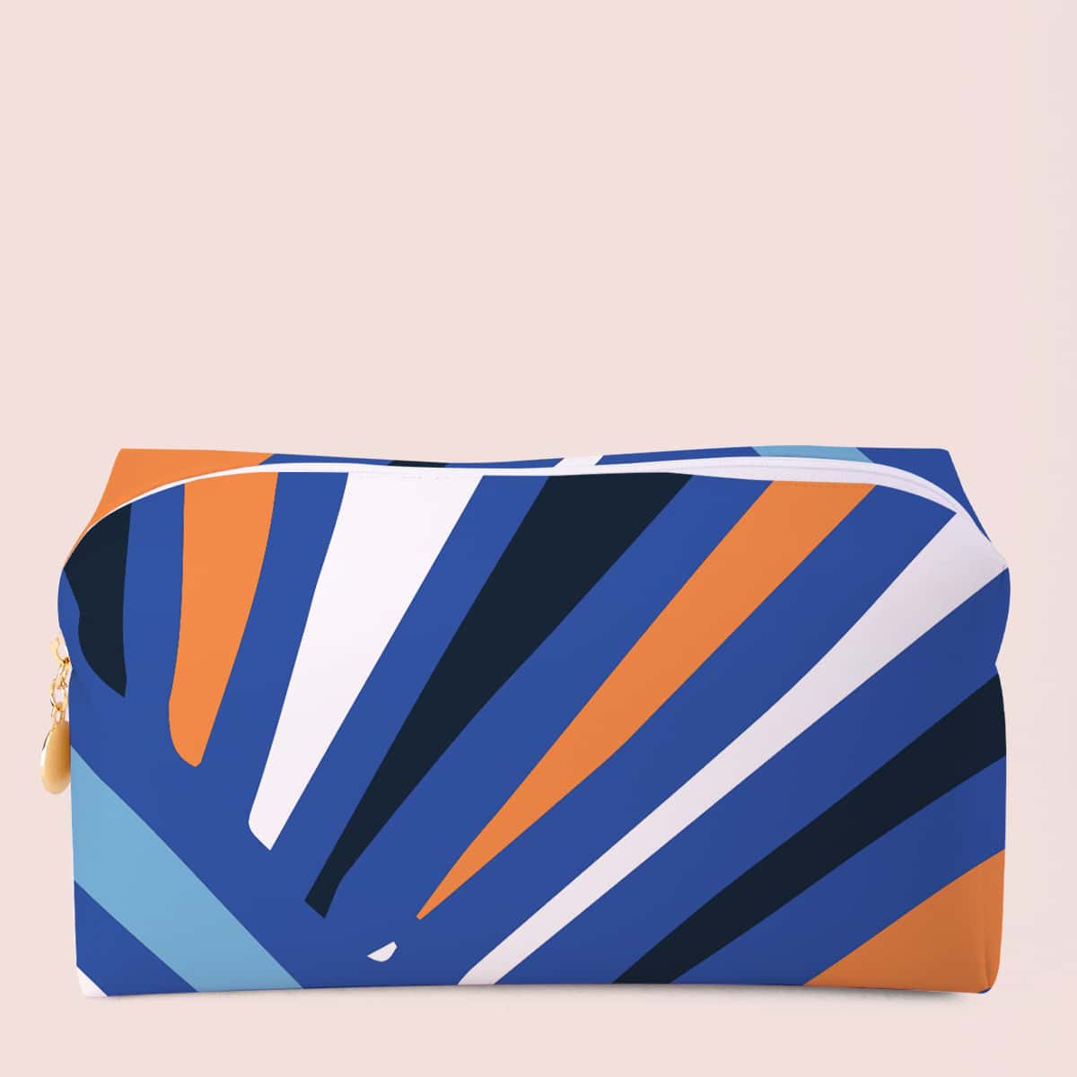 

Color Block Square Makeup Bag, Multicolor