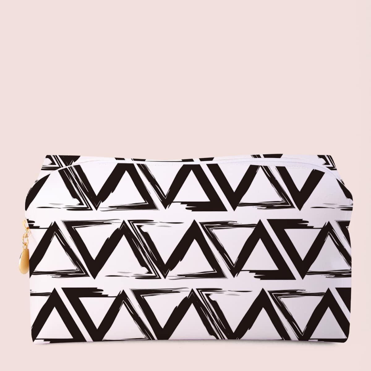 

Geometric Pattern Square Makeup Bag, Multicolor