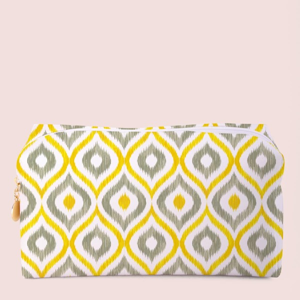 

Graphic Square Makeup Bag, Multicolor