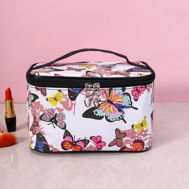 

Butterfly Pattern Square Makeup Bag, Multicolor