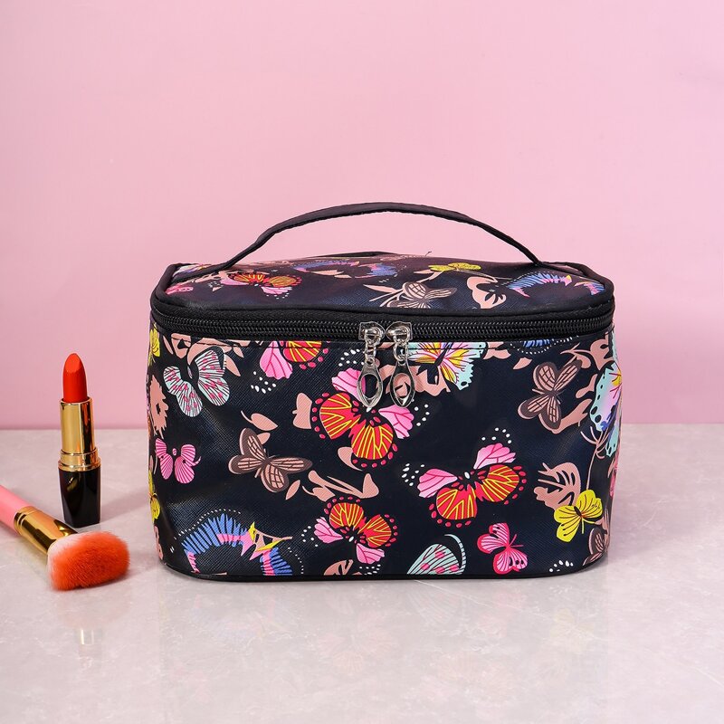 

Butterfly Pattern Square Makeup Bag, Multicolor