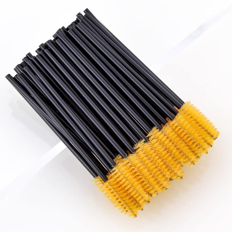 

50pcs Disposable Eyelash Brush, Yellow