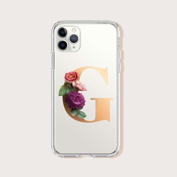 

Letter Graphic Phone Case, Multicolor