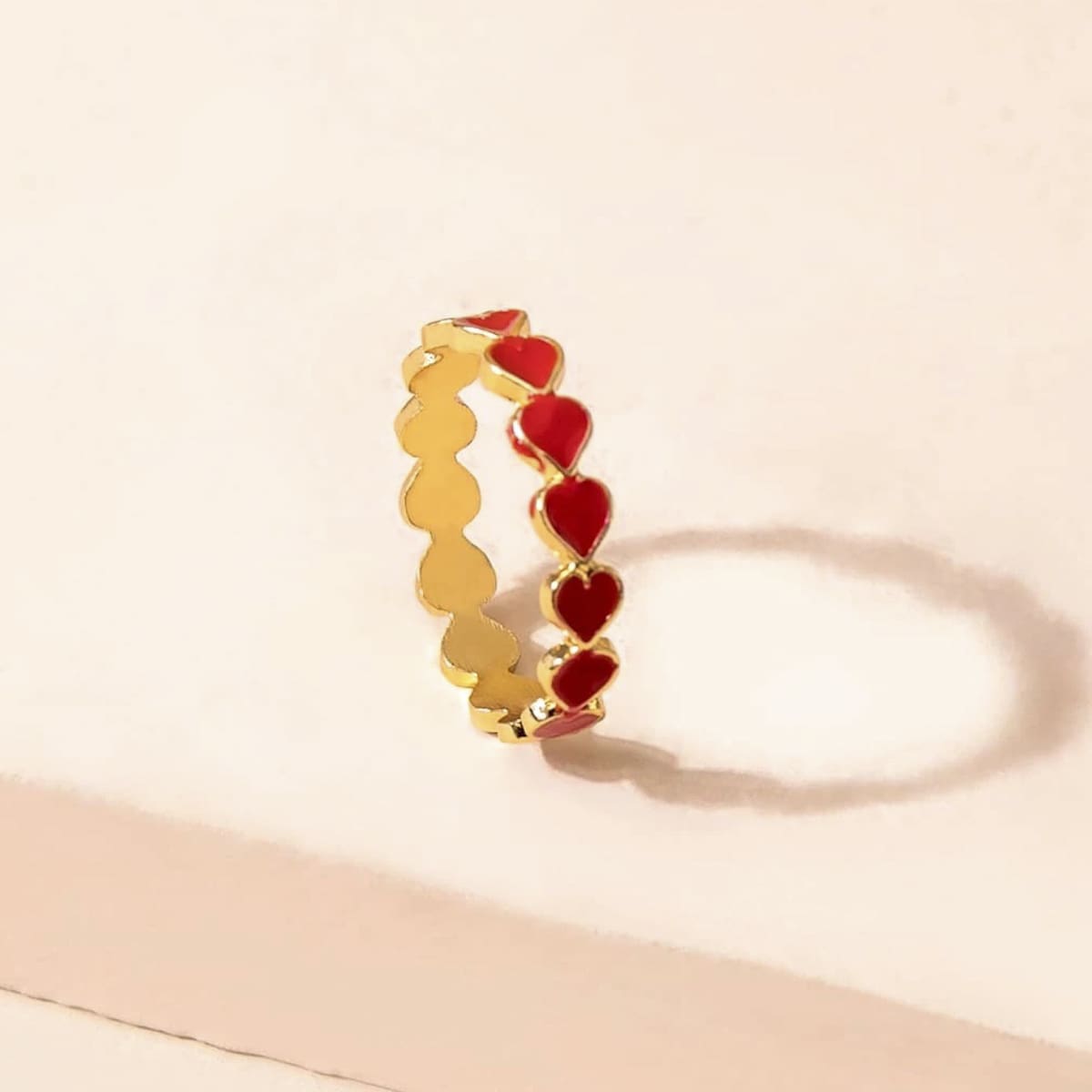 

1pc Heart Ring, Red