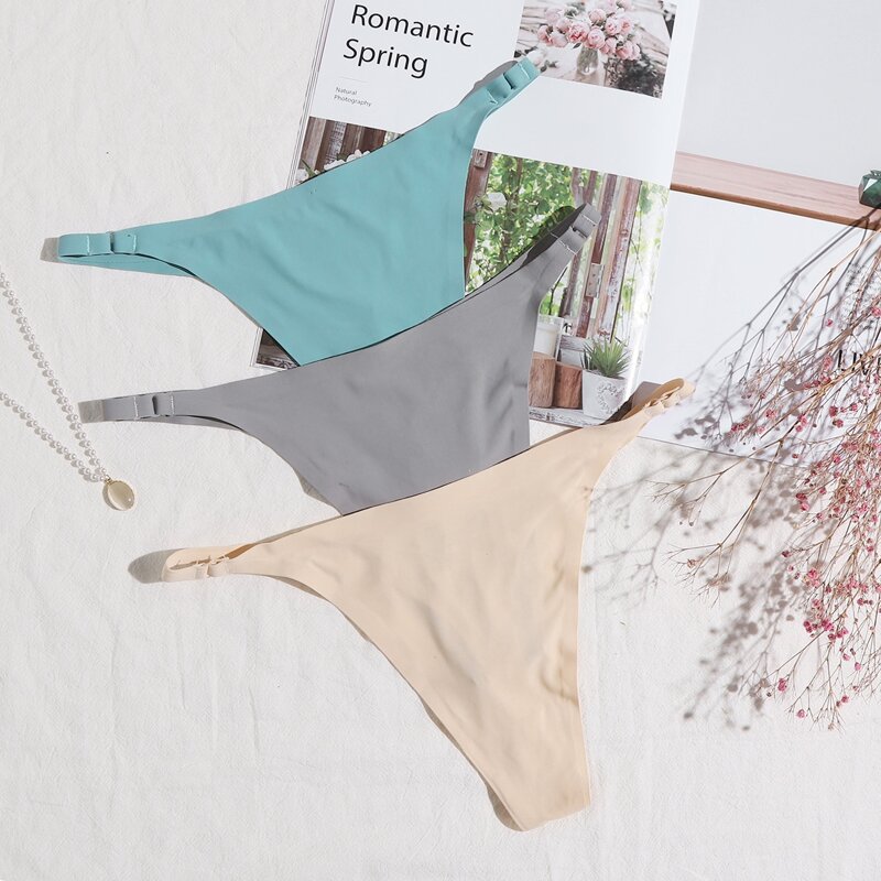 

3pack Seamless Thong Set, Multicolor