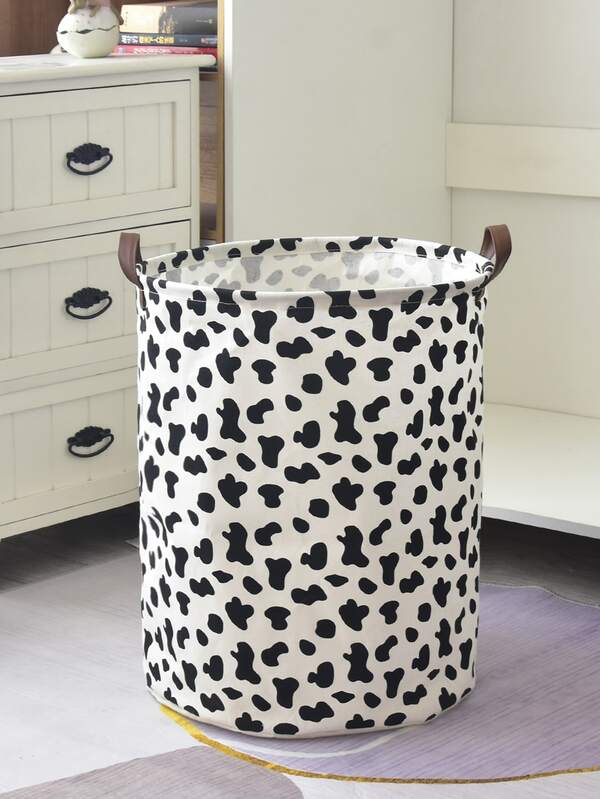 1pc Cow Pattern Storage Basket