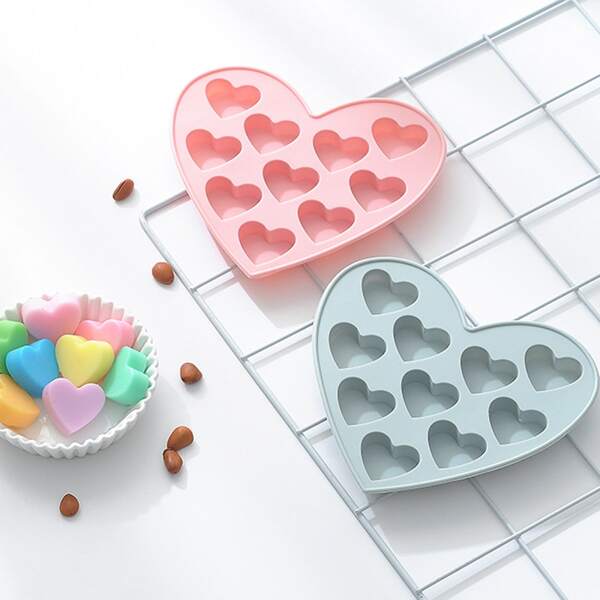 

1pc Heart Shaped Random Color Mold, Multicolor