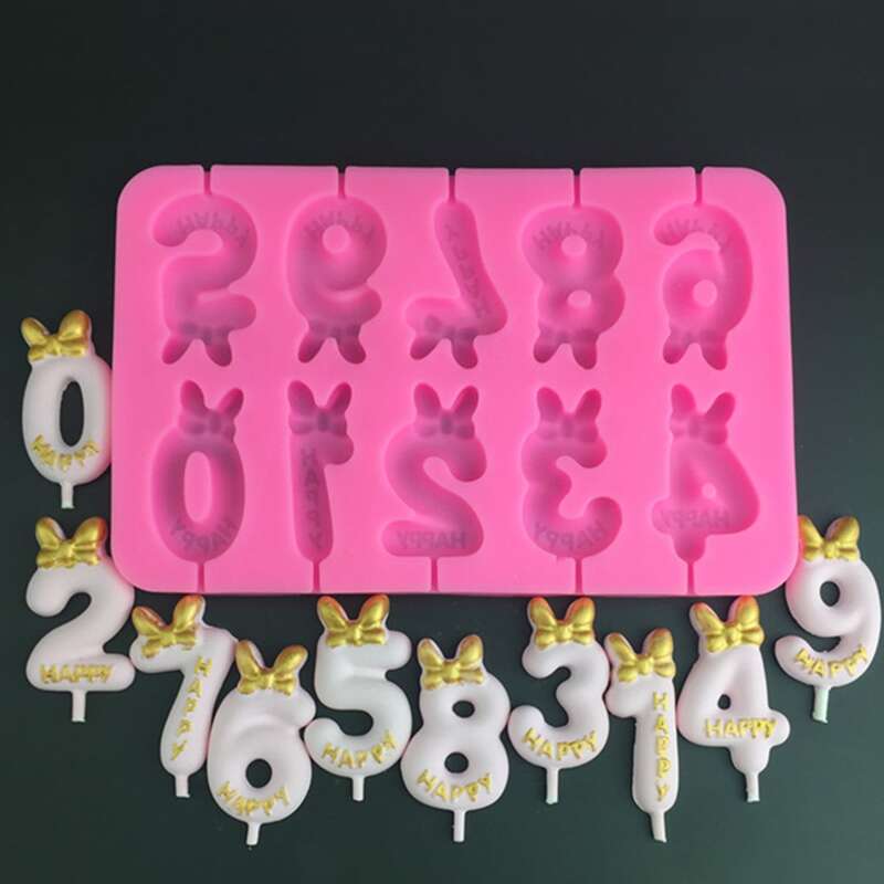 

1pc Digital Design Mold, Pink