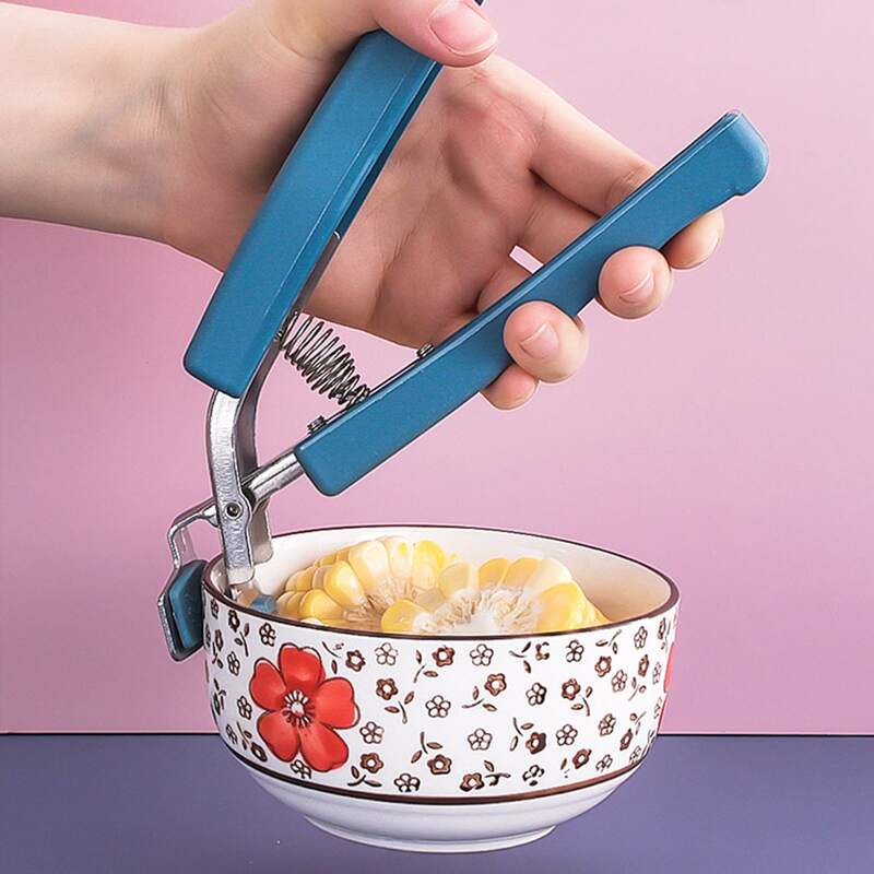 

1pc Stainless Steel Anti-scalding Clip, Blue